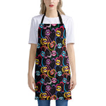 Funky Kiss Lips Pattern Print Apron