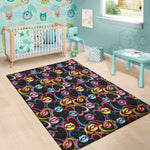 Funky Kiss Lips Pattern Print Area Rug