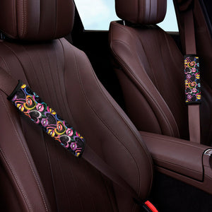 Funky Kiss Lips Pattern Print Car Seat Belt Covers