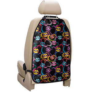 Funky Kiss Lips Pattern Print Car Seat Organizers