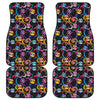 Funky Kiss Lips Pattern Print Front and Back Car Floor Mats