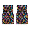 Funky Kiss Lips Pattern Print Front Car Floor Mats