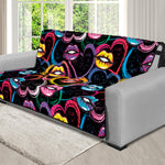 Funky Kiss Lips Pattern Print Futon Protector