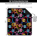 Funky Kiss Lips Pattern Print Futon Protector