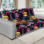 Funky Kiss Lips Pattern Print Futon Protector