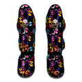 Funky Kiss Lips Pattern Print Muay Thai Shin Guards