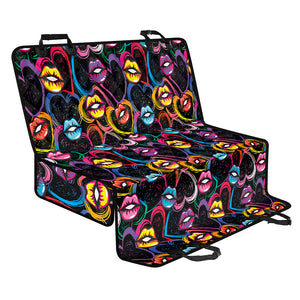 Funky Kiss Lips Pattern Print Pet Car Back Seat Cover