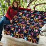 Funky Kiss Lips Pattern Print Quilt