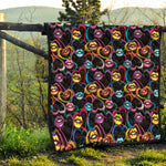 Funky Kiss Lips Pattern Print Quilt