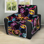 Funky Kiss Lips Pattern Print Recliner Protector