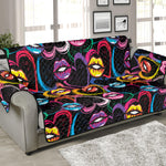 Funky Kiss Lips Pattern Print Sofa Protector