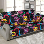 Funky Kiss Lips Pattern Print Sofa Protector