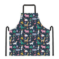 Funny Christmas Animals Pattern Print Apron