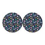 Funny Christmas Animals Pattern Print Car Coasters