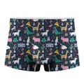 Funny Christmas Animals Pattern Print Men's Boxer Briefs