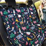 Funny Christmas Animals Pattern Print Pet Car Back Seat Cover