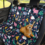 Funny Christmas Animals Pattern Print Pet Car Back Seat Cover