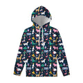 Funny Christmas Animals Pattern Print Pullover Hoodie