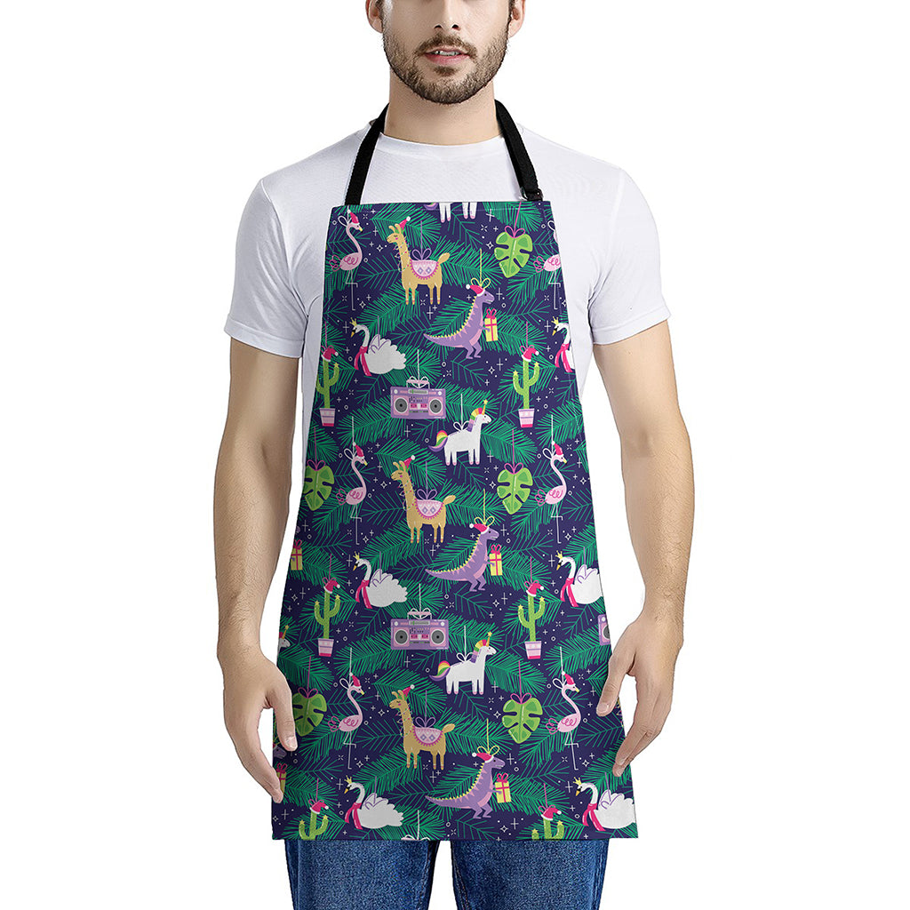 Funny Christmas Decoration Pattern Print Apron