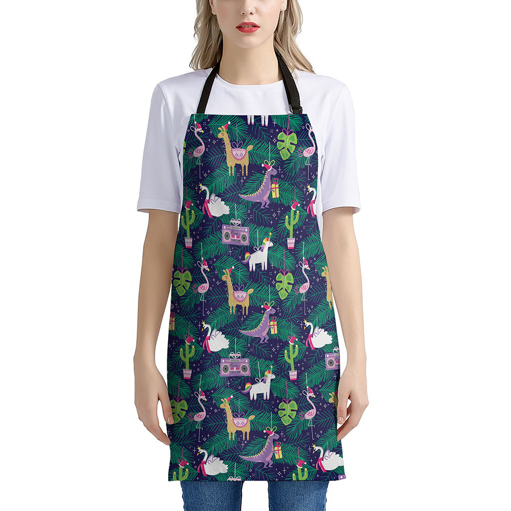 Funny Christmas Decoration Pattern Print Apron