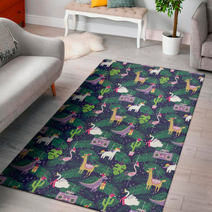 Funny Christmas Decoration Pattern Print Area Rug