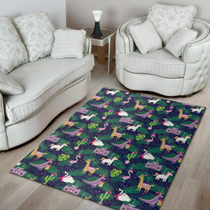 Funny Christmas Decoration Pattern Print Area Rug