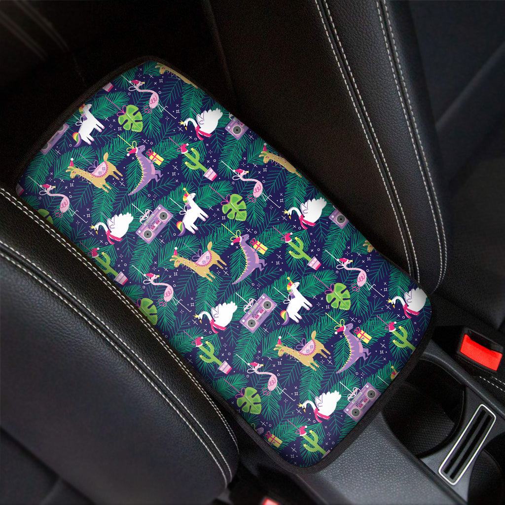 Funny Christmas Decoration Pattern Print Car Center Console Cover