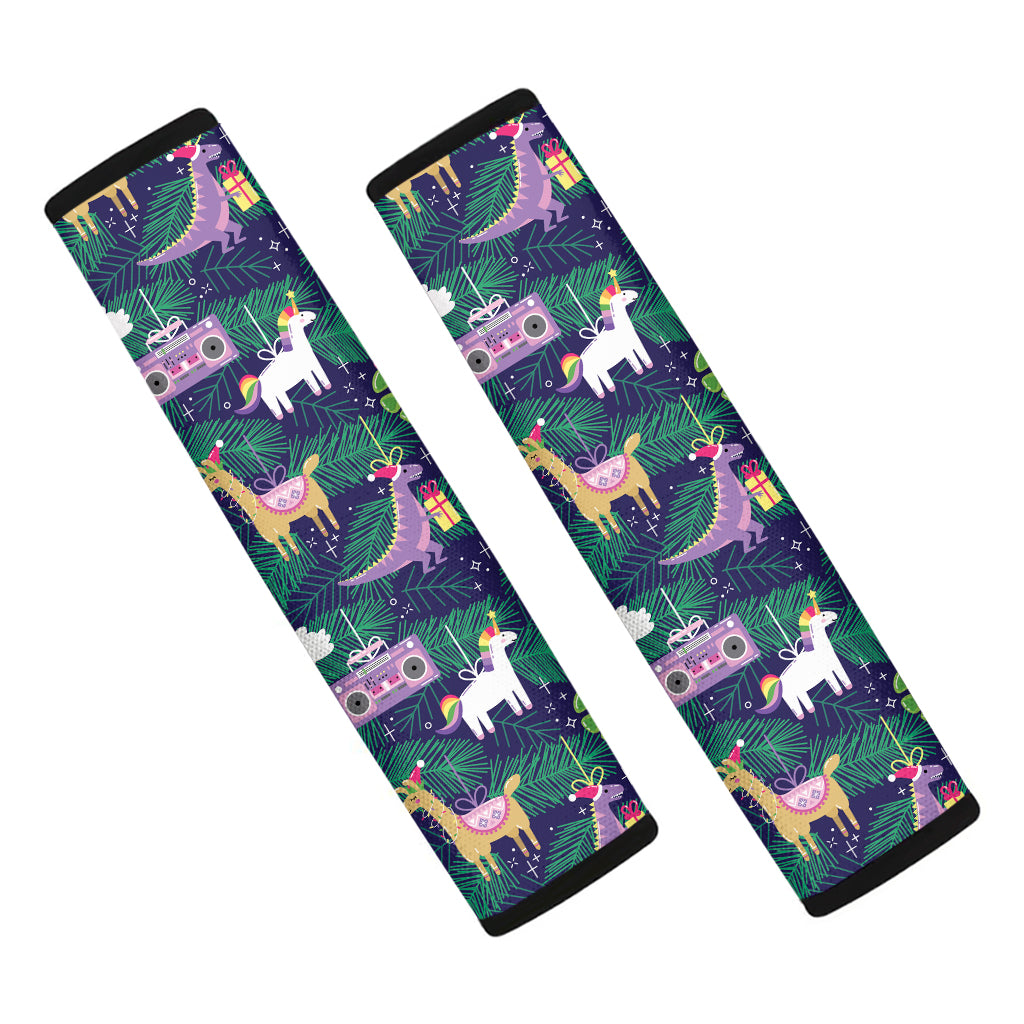 Funny Christmas Decoration Pattern Print Car Seat Belt Covers