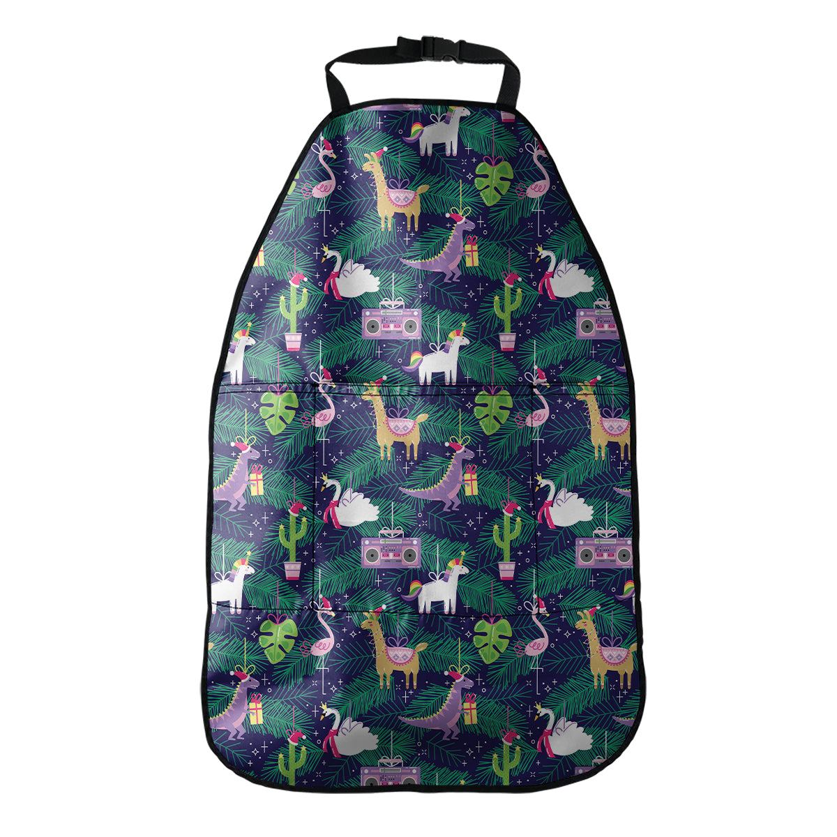 Funny Christmas Decoration Pattern Print Car Seat Organizers