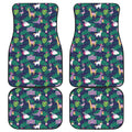 Funny Christmas Decoration Pattern Print Front and Back Car Floor Mats