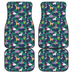 Funny Christmas Decoration Pattern Print Front and Back Car Floor Mats