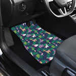 Funny Christmas Decoration Pattern Print Front and Back Car Floor Mats