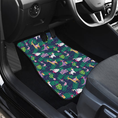 Funny Christmas Decoration Pattern Print Front Car Floor Mats