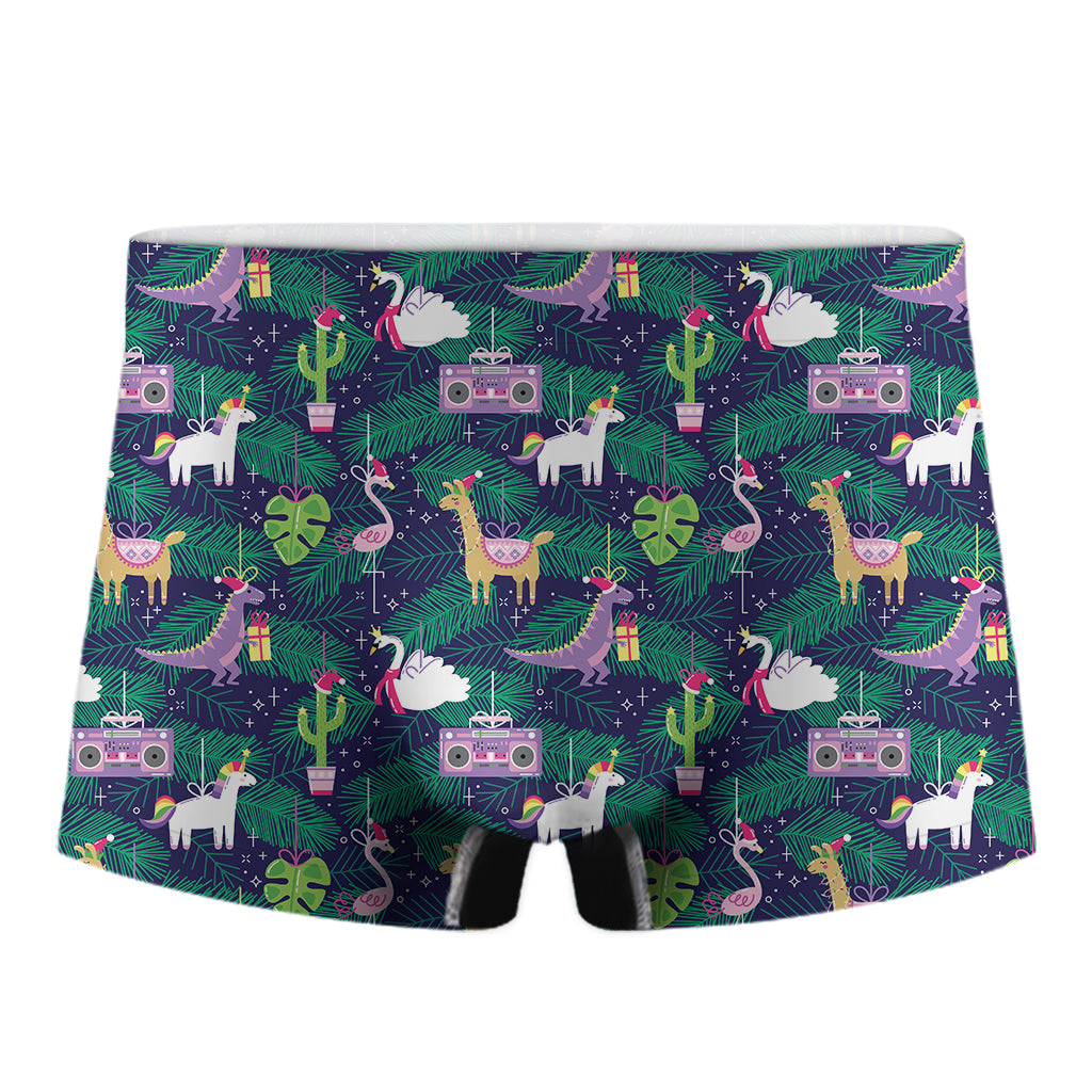 Funny Christmas Decoration Pattern Print Men's Boxer Briefs