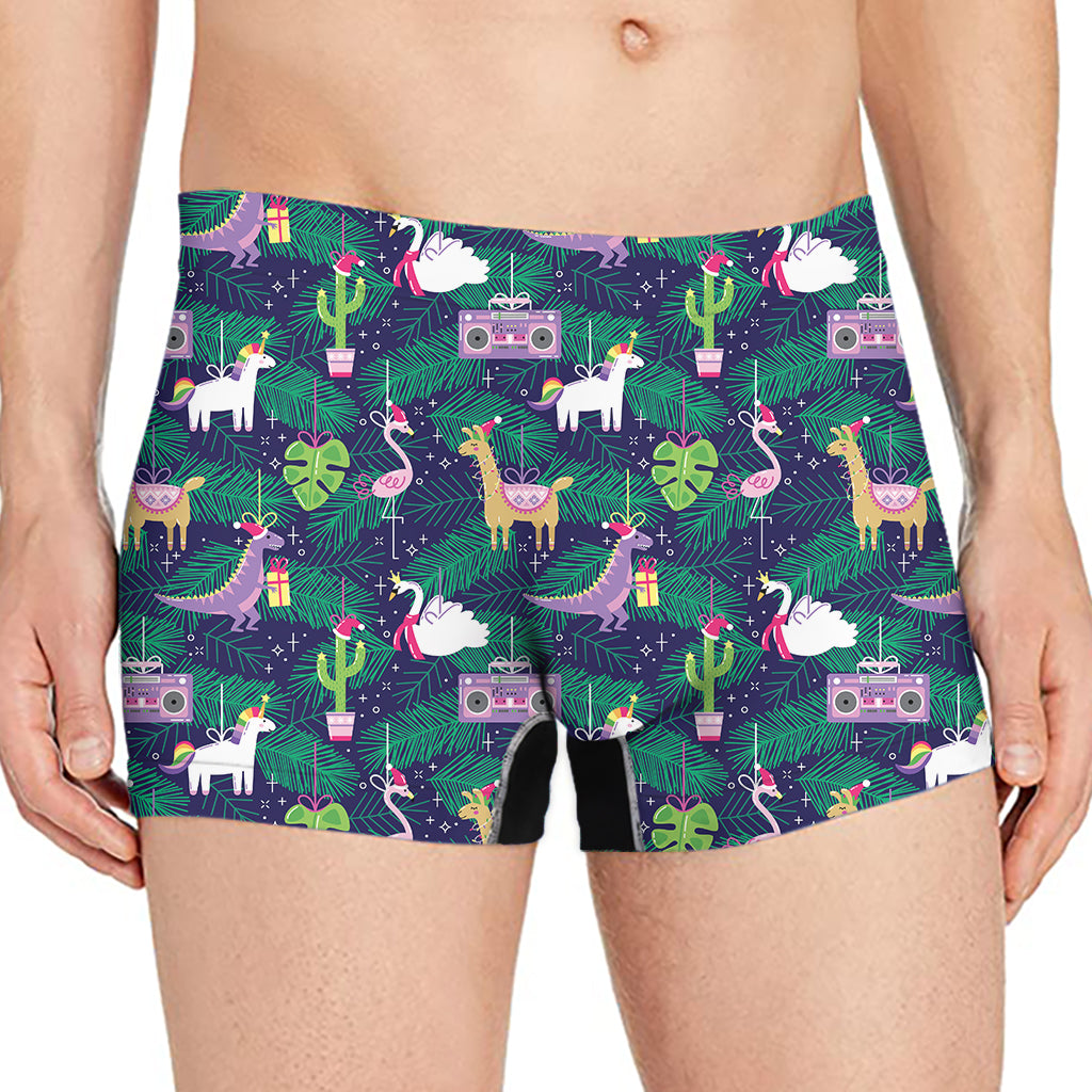 Funny Christmas Decoration Pattern Print Men's Boxer Briefs