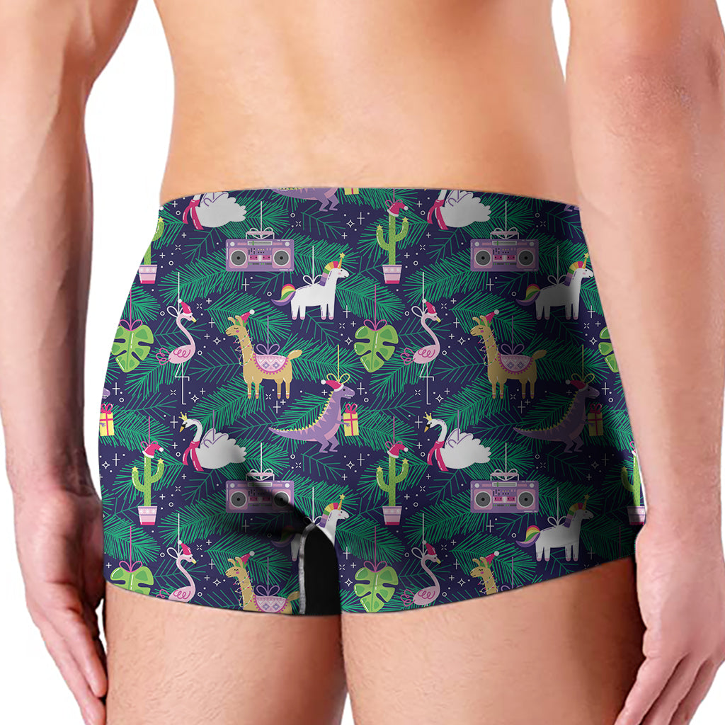 Funny Christmas Decoration Pattern Print Men's Boxer Briefs