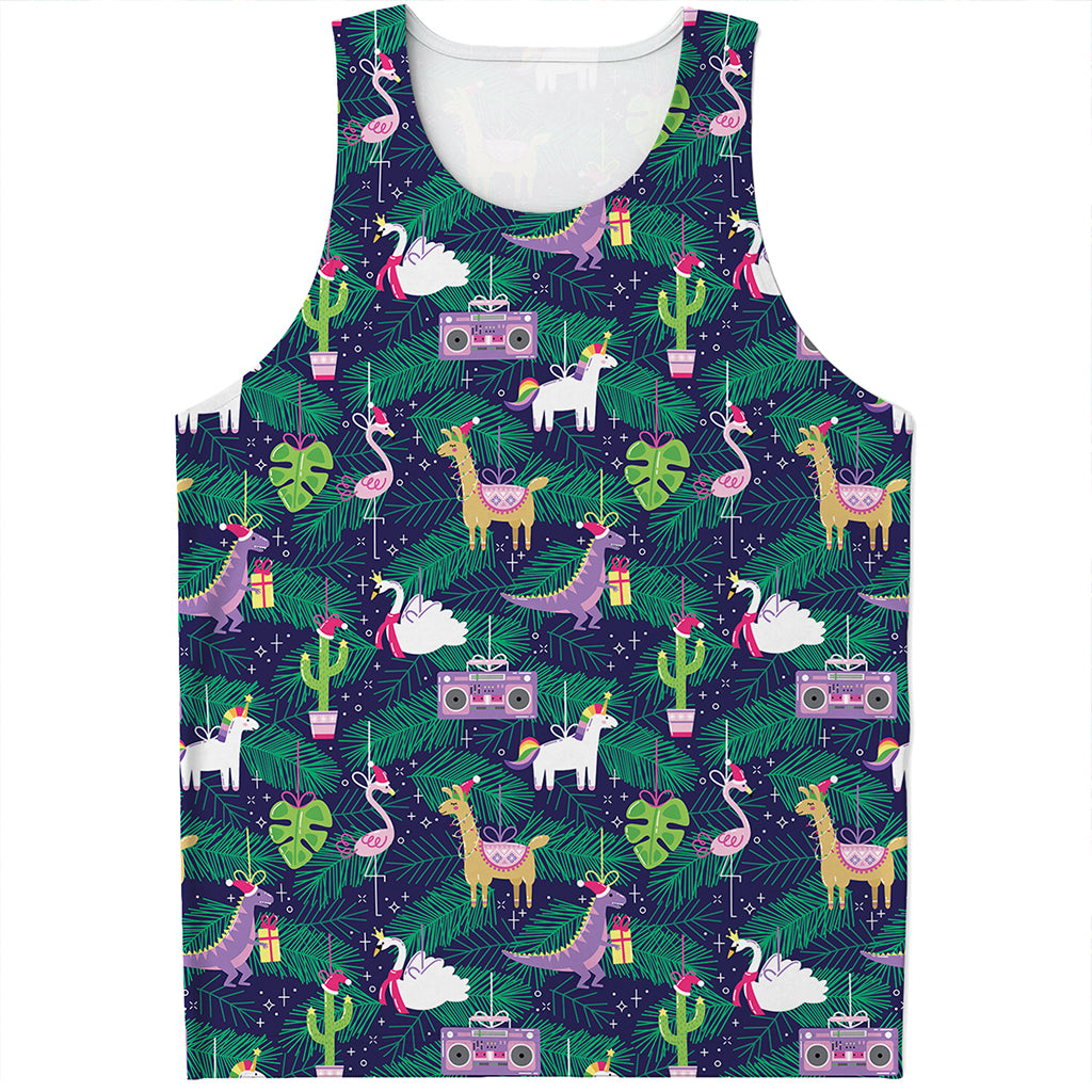 Funny Christmas Decoration Pattern Print Men's Tank Top