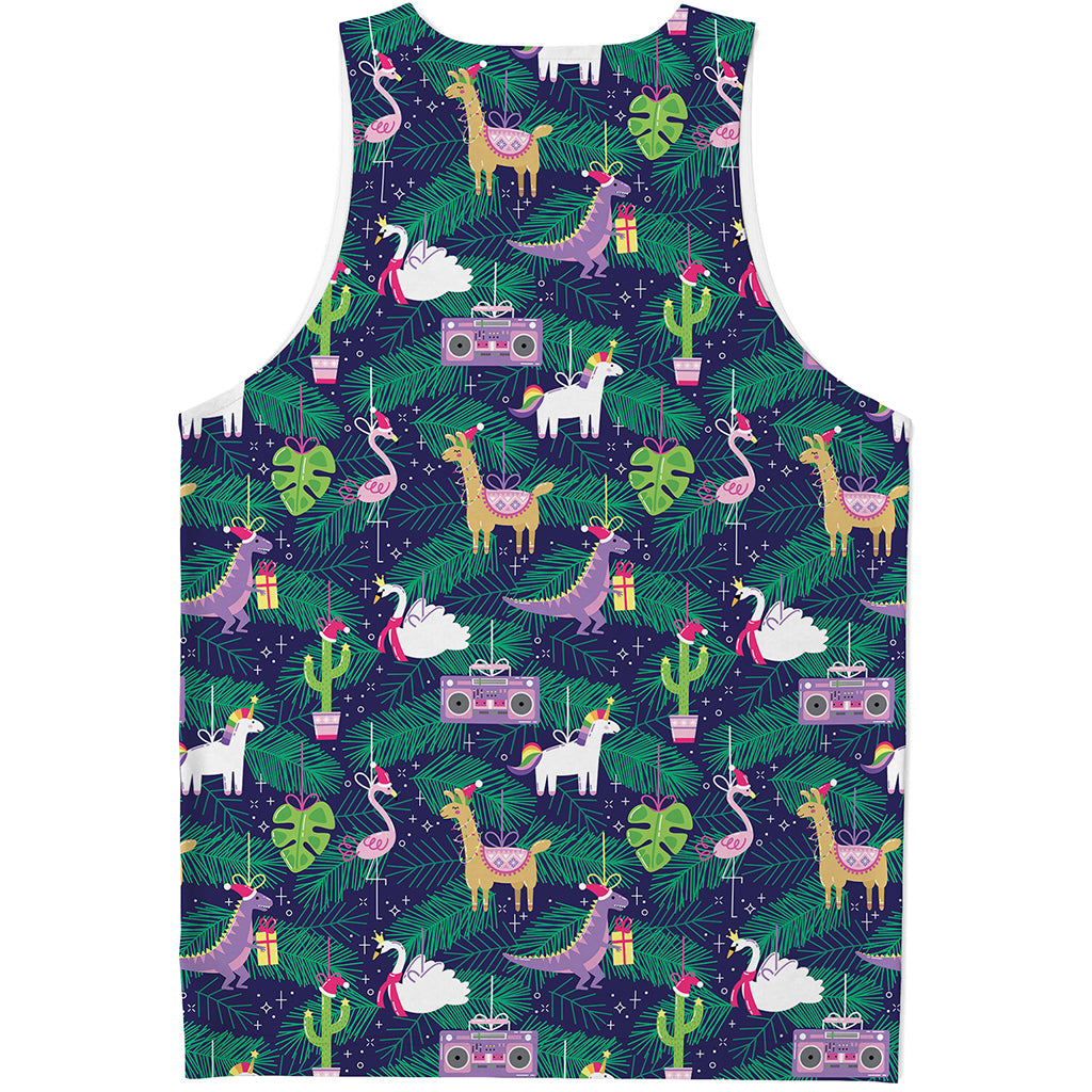 Funny Christmas Decoration Pattern Print Men's Tank Top