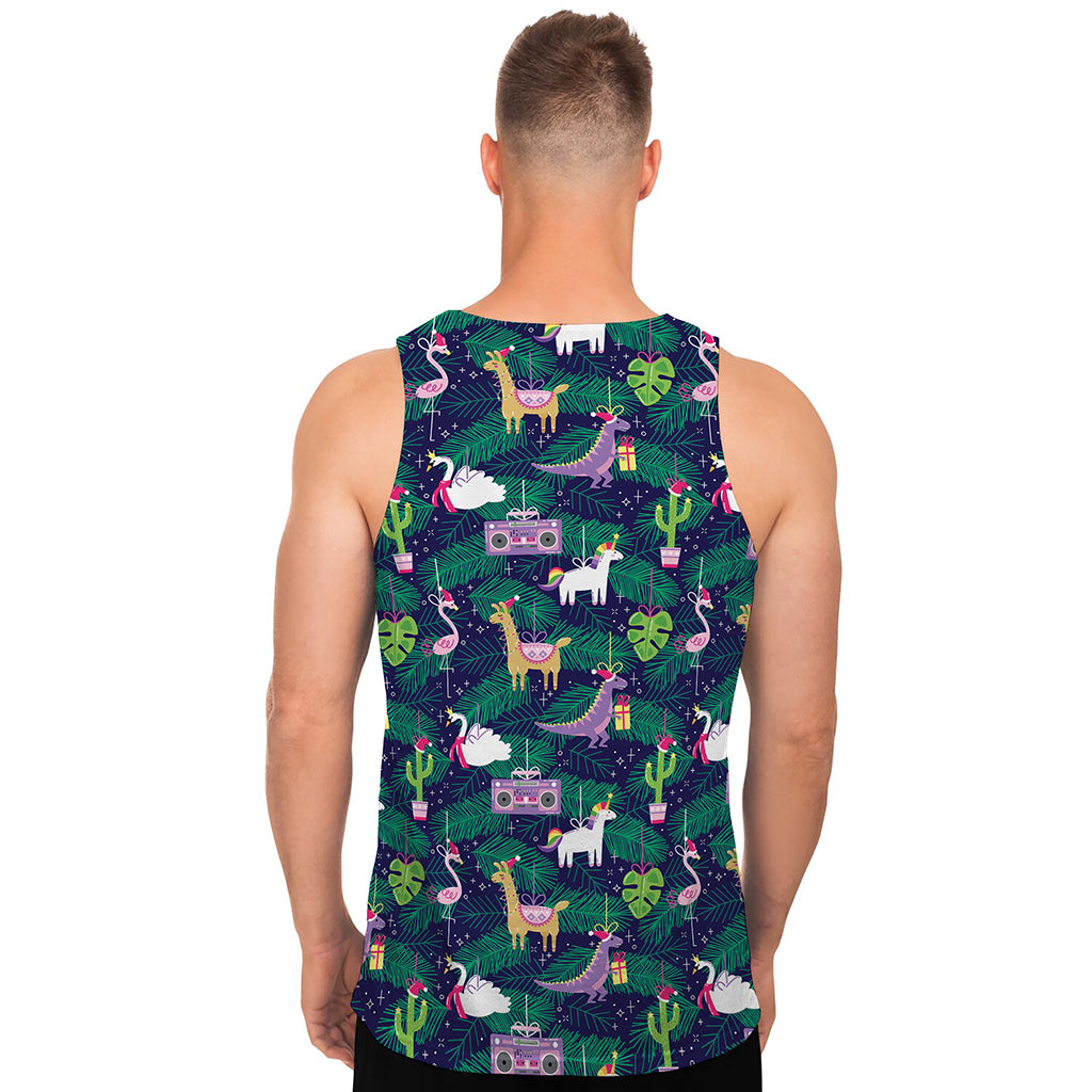 Funny Christmas Decoration Pattern Print Men's Tank Top