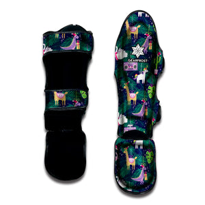 Funny Christmas Decoration Pattern Print Muay Thai Shin Guard