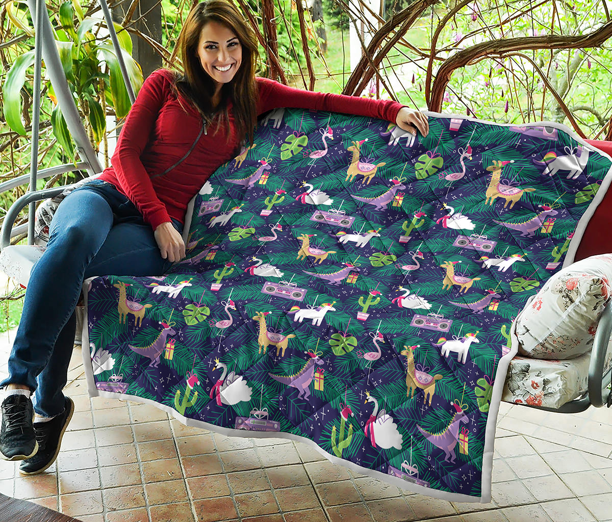 Funny Christmas Decoration Pattern Print Quilt