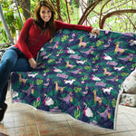 Funny Christmas Decoration Pattern Print Quilt