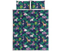 Funny Christmas Decoration Pattern Print Quilt Bed Set