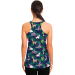 Funny Christmas Decoration Pattern Print Women's Racerback Tank Top