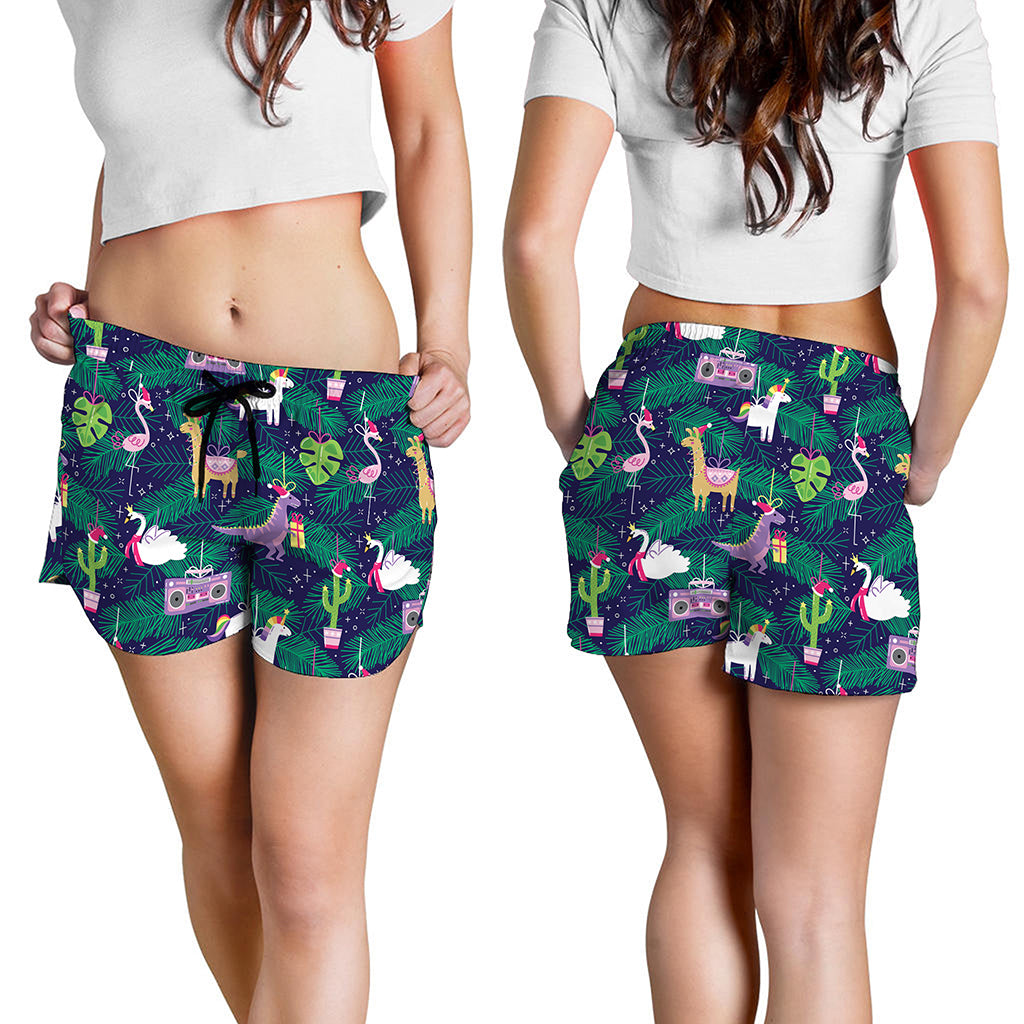 Funny Christmas Decoration Pattern Print Women's Shorts