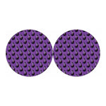 Funny Eggplant Pattern Print Car Coasters