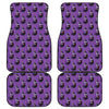 Funny Eggplant Pattern Print Front and Back Car Floor Mats