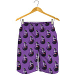 Funny Eggplant Pattern Print Men's Shorts