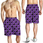 Funny Eggplant Pattern Print Men's Shorts