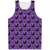 Funny Eggplant Pattern Print Men's Tank Top